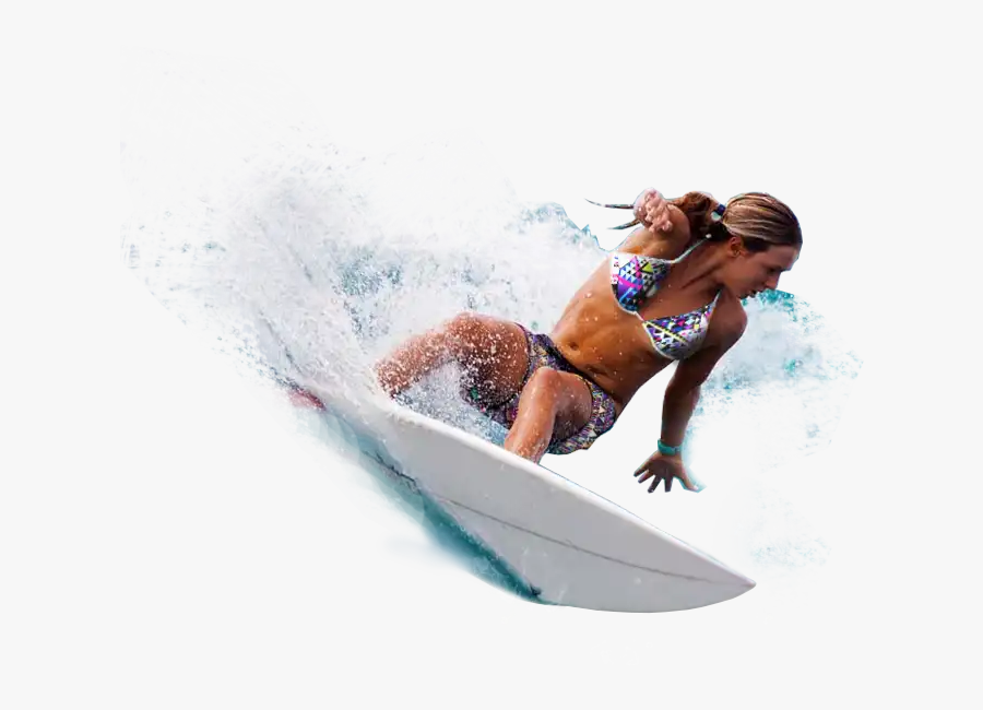 #ftestickers #people #surfing #surfer #woman #sea #girl - Homem Surfando Png, Transparent Clipart