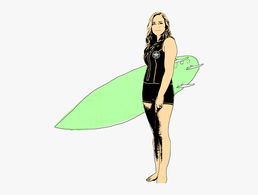 Transparent Surfer Png - Surf Girl Png, Transparent Clipart