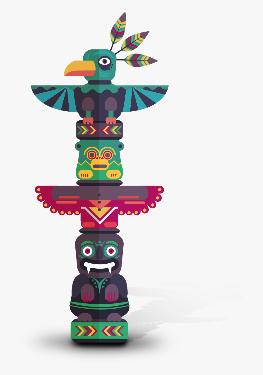 Clip Art The Montpellier V Totem - Island Cayenne, Transparent Clipart