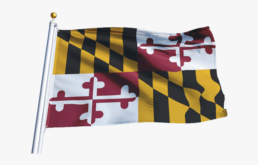 Maryland Insurance Adjuster License - Maryland State Flag, Transparent Clipart