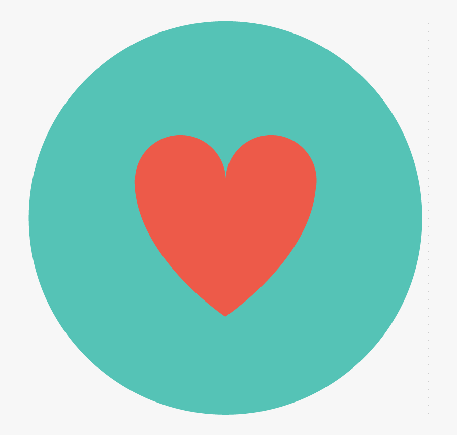 Big Heart Vector Art On Blue Background - Heart, Transparent Clipart