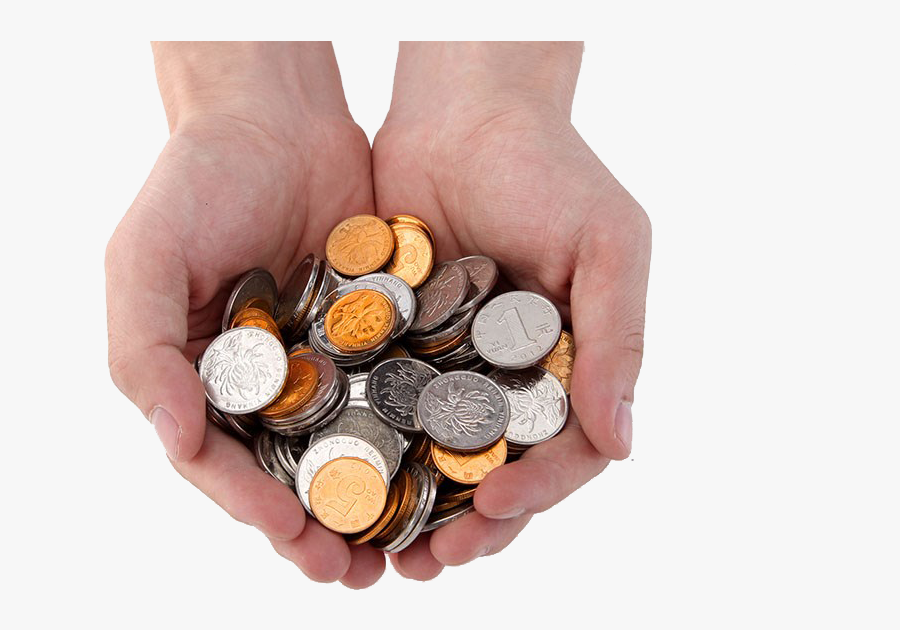 Transparent Money In Hand Clipart - Coin, Transparent Clipart