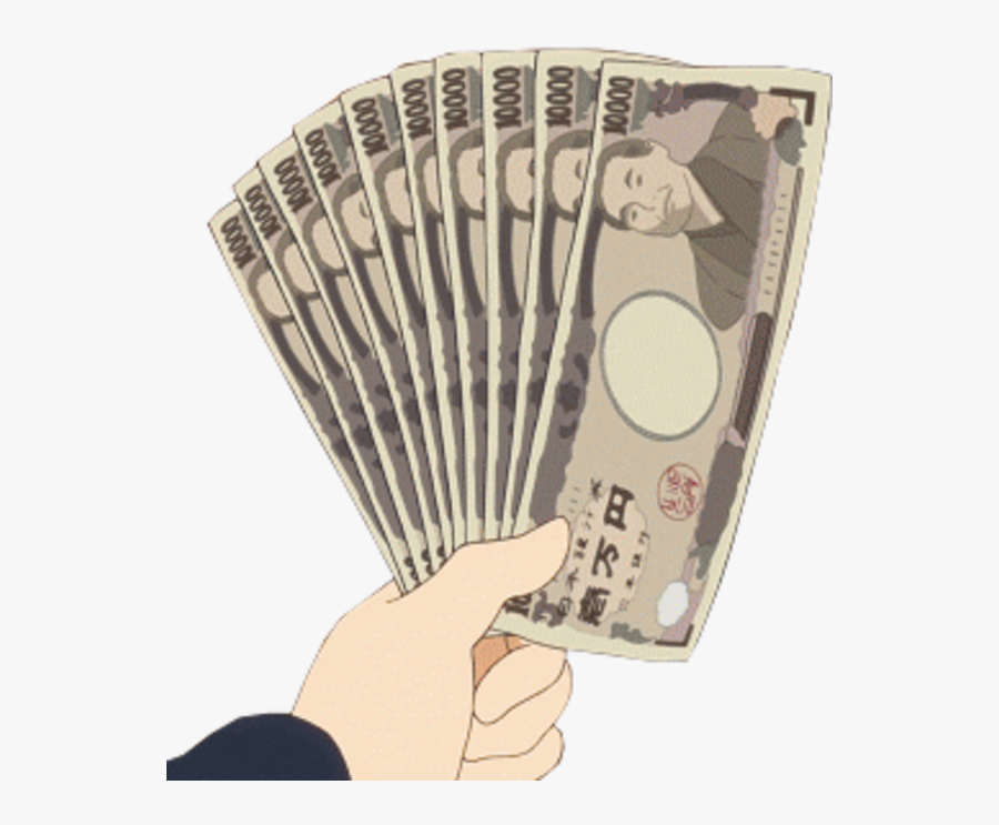 #money #anime #hand - Anime Hand Holding Money, Transparent Clipart