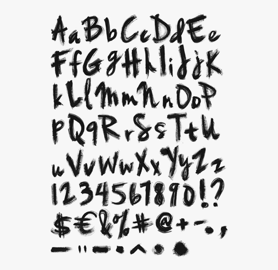 Clip Art Punk Rock Fonts - Calligraphy, Transparent Clipart