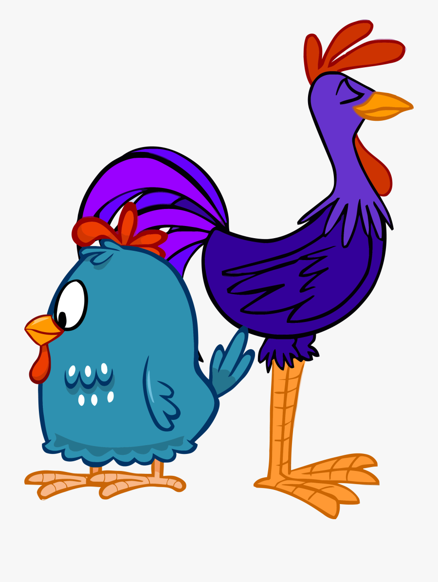 Hen Clipart Gallo - Galinha E Galo Carijó, Transparent Clipart