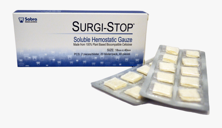 Surgi-stop Soluble Hemostatic Gauze, Transparent Clipart