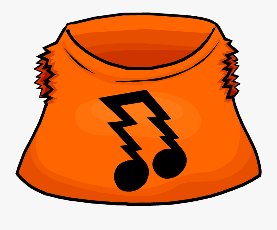Orange Rocker Shirt Club - Club Penguin Rocker Shirt, Transparent Clipart