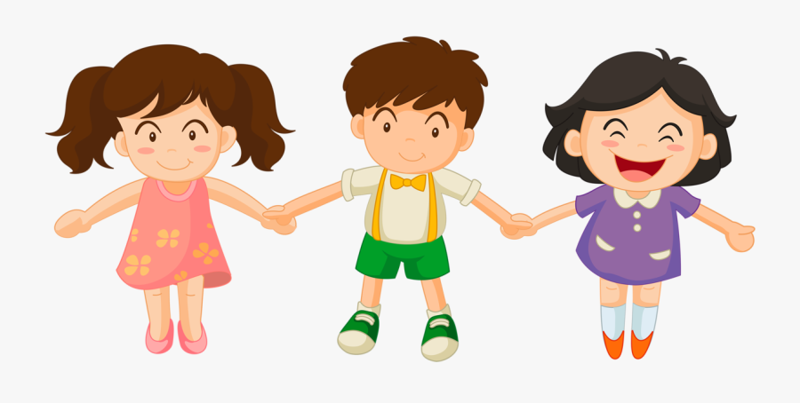 7 Children Cartoon, Transparent Clipart