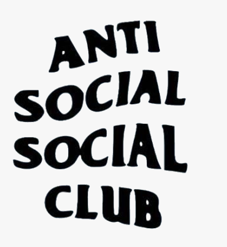 #antisocialsocialclub #antisocial #sticker #aesthetic - Illustration, Transparent Clipart