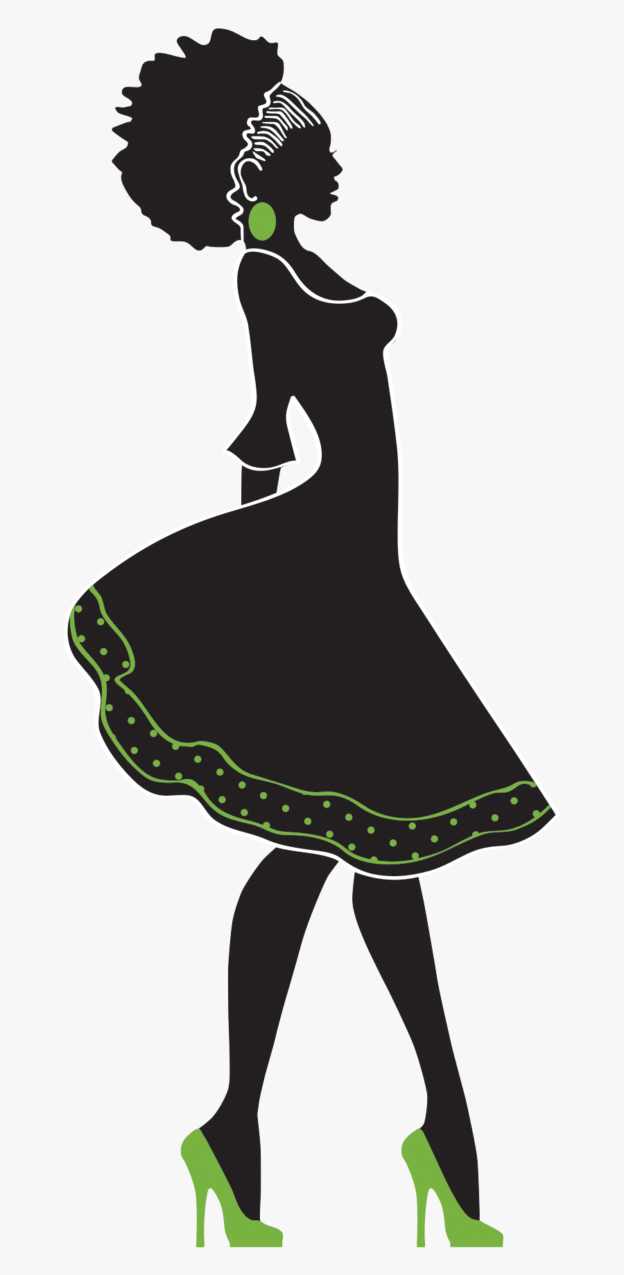 Silhouette Single, Saved, And Healed - Silhouette High Heels Clipart, Transparent Clipart