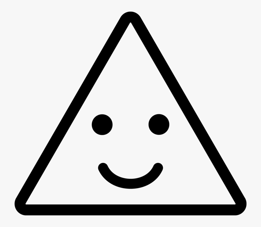 Hey I Have A Simple Question, One Not Regarding Beliefs - Triangle With Smiley Face, Transparent Clipart