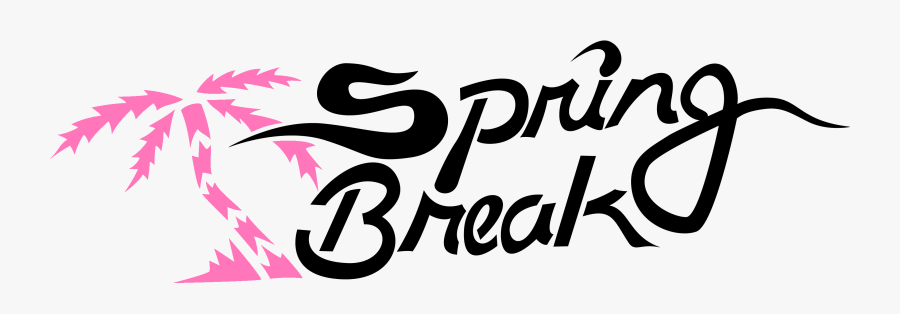 Spring Break Party Logo, Transparent Clipart