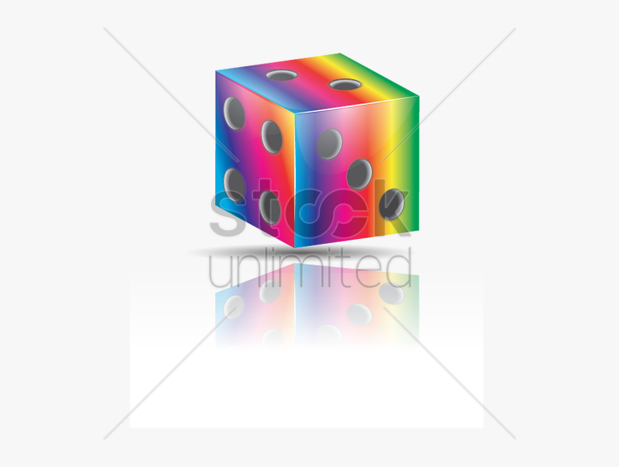 Colorful Dice V矢量图形 - Dice Game, Transparent Clipart