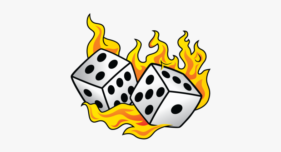 Dice Png Vector - Dice On Fire Art, Transparent Clipart
