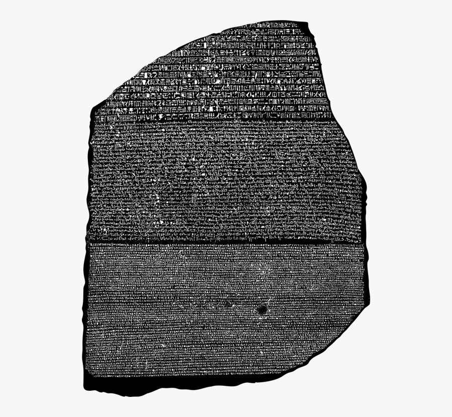 Angle,monochrome Photography,black - Rosetta Stone Transparent Background, Transparent Clipart