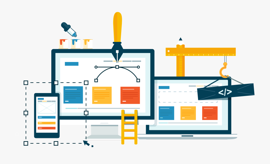 Responsive Ebay Design - Creative Web Design Banner, Transparent Clipart