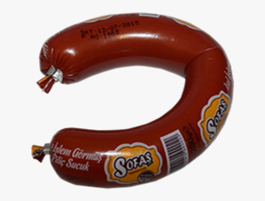 Sujuk Bologna Sausage Kielbasa - Cervelat, Transparent Clipart