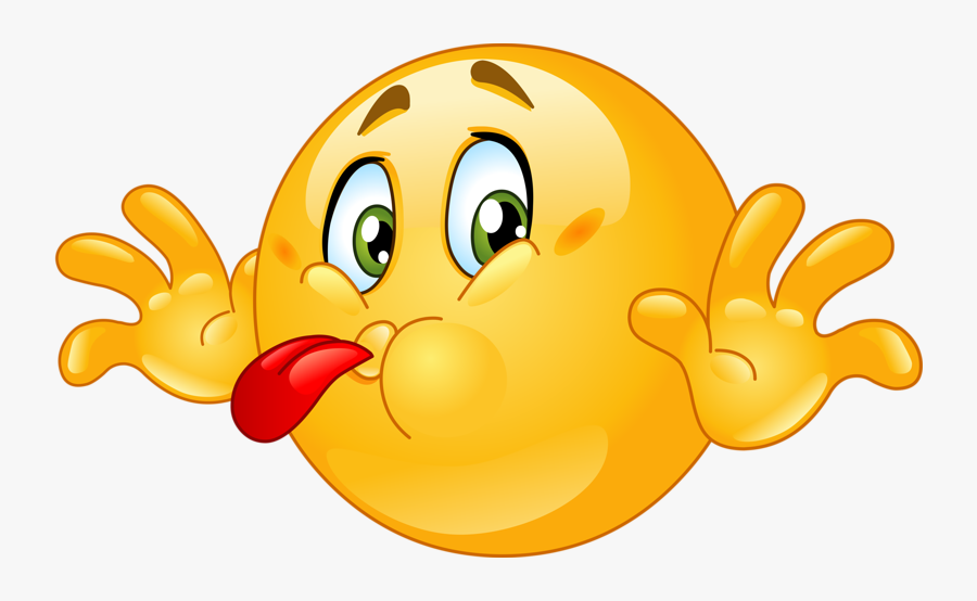 Tongue Sticking Out Emoticon, Transparent Clipart