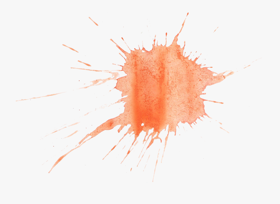 Orange Paint Splash Png, Transparent Clipart