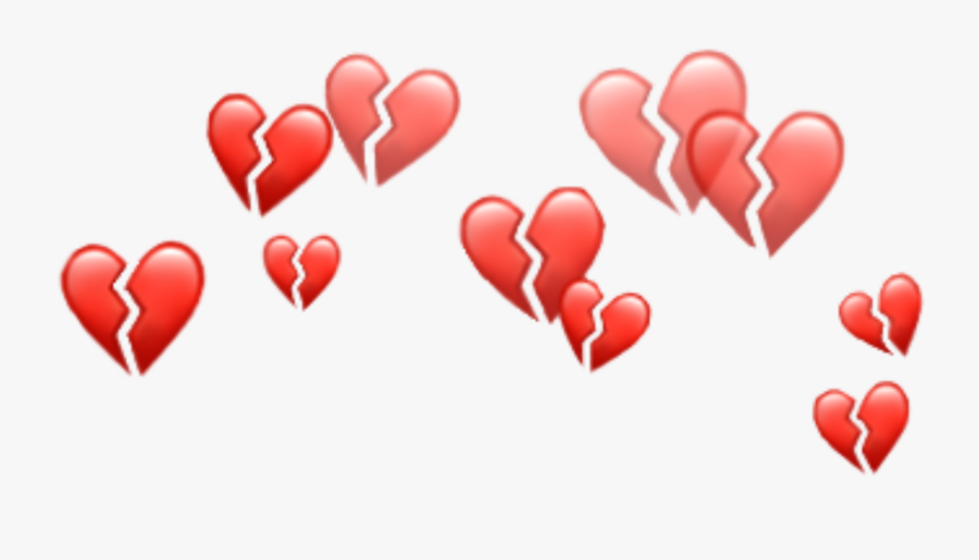 Broken Heart Clipart Picsart - Snapchat Heart Filter, Transparent Clipart