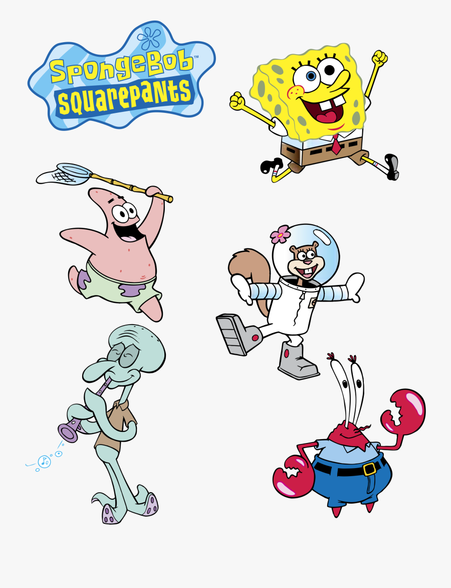 Spongebob Squarepants Logo Png Transparent - Spongebob Squarepants Characters Vector, Transparent Clipart
