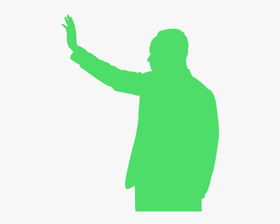 Vector Martin Luther King Silhouette, Transparent Clipart