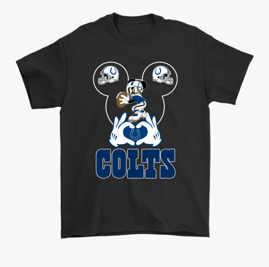 I Love The Colts Mickey Mouse Indianapolis Colts Shirts - Patriots Mickey Mouse Shirt, Transparent Clipart