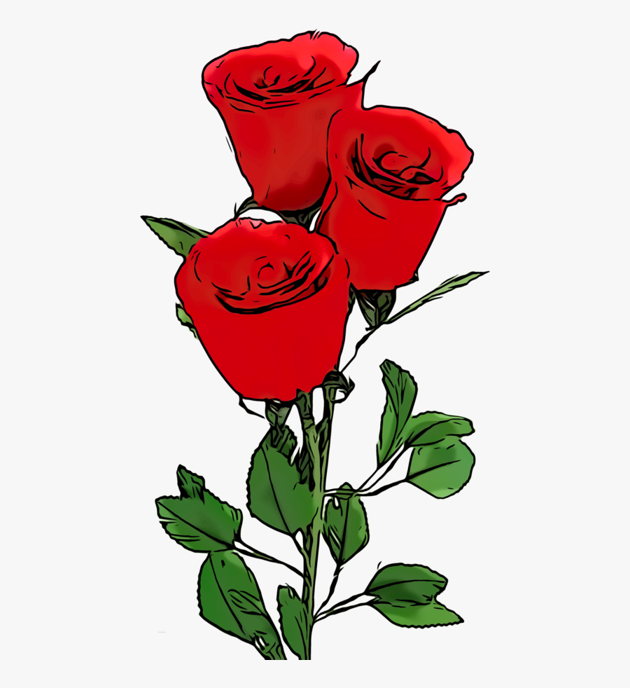 Flowers Background Illustration - Roses Clipart, Transparent Clipart