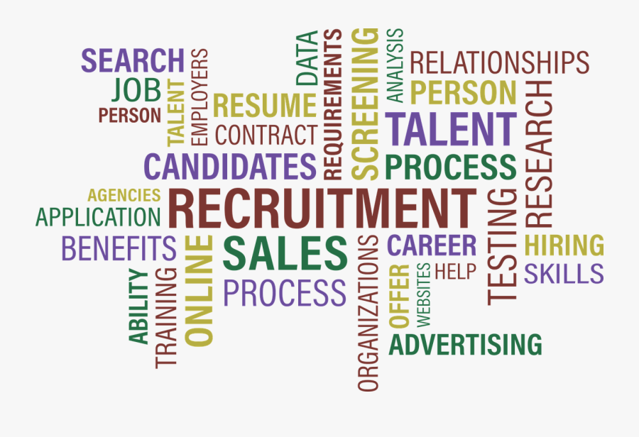 Clip Art Skills Required To Be - Recruitment Word Cloud, Transparent Clipart