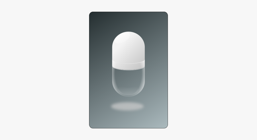 Capsule Half Transparent - Mouse, Transparent Clipart