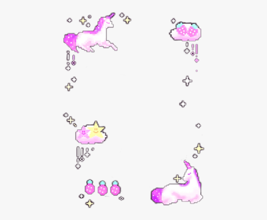 Unicorn Stars Png, Transparent Clipart