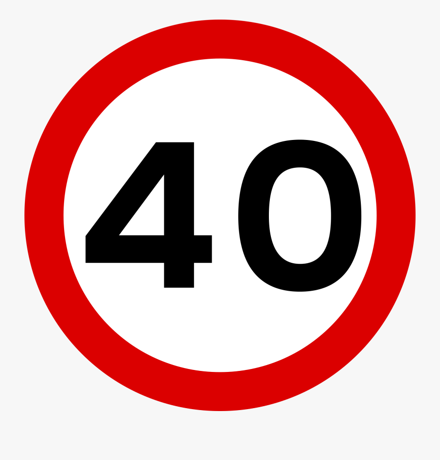 Speed Limit Reduction In Independence Avenue Effective - Speed Limit 40 Png, Transparent Clipart