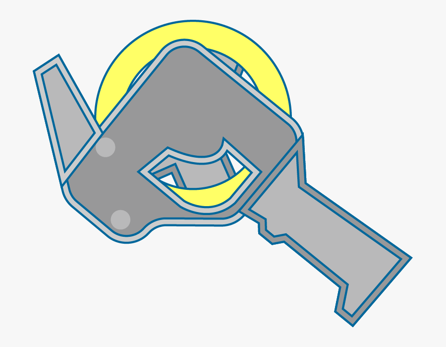 Tape Dispenser, Transparent Clipart