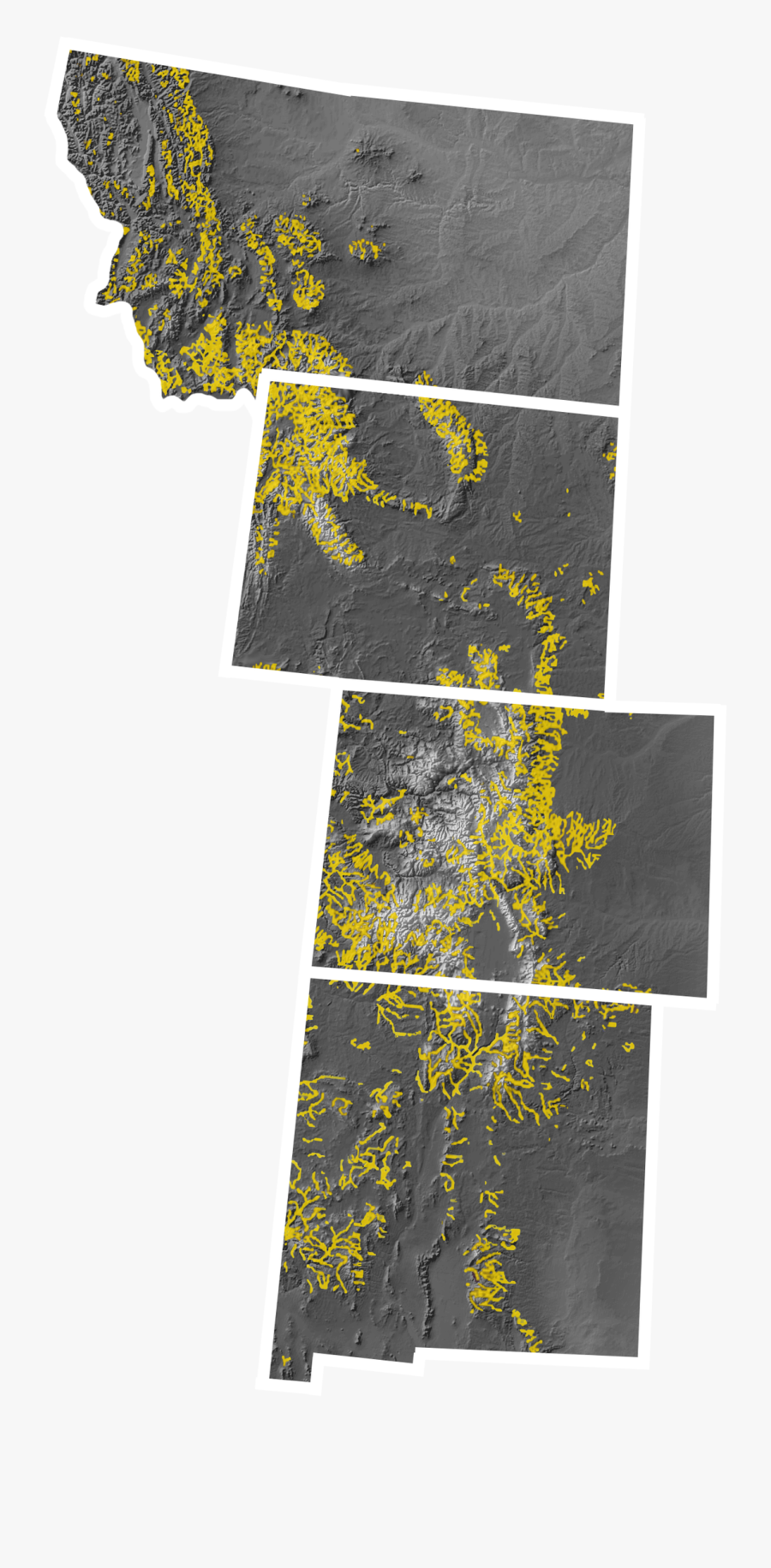 Clip Art In Search Of Forrest - Forrest Fenn Elevation Map, Transparent Clipart