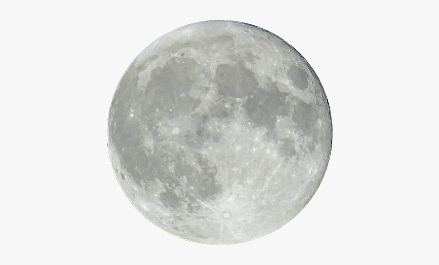 White Full Moon Blue Moon Wallpaper - Moon On White Background, Transparent Clipart