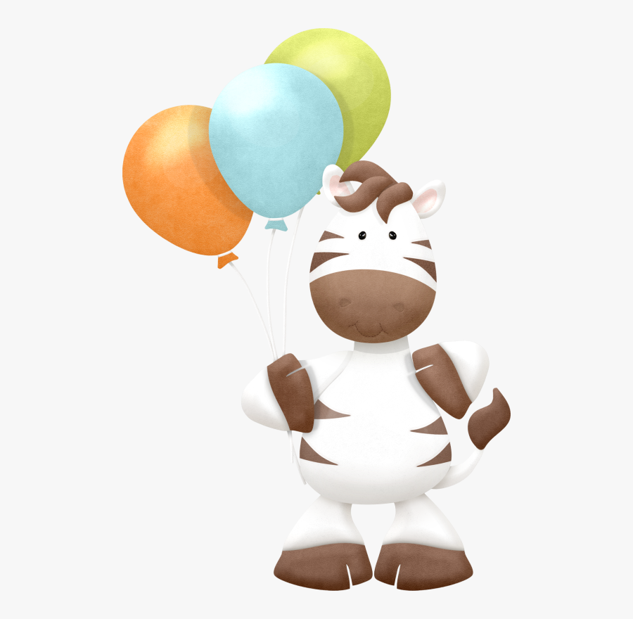 Transparent Birthday Animals Clipart - Dibujo De Animalitos Cumpleaños, Transparent Clipart