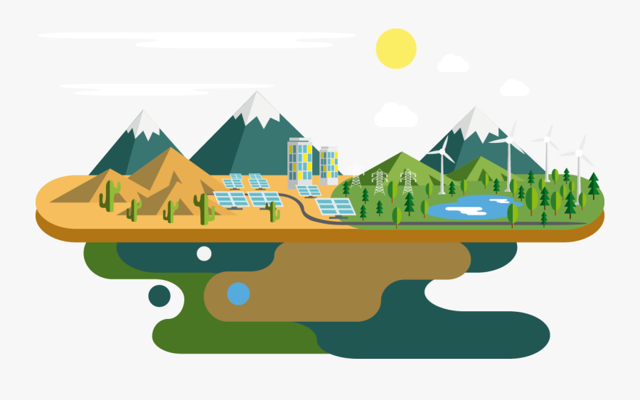 Clip Art Ecology Energy Flat Creative - Urban Climatology In Urban Design, Transparent Clipart