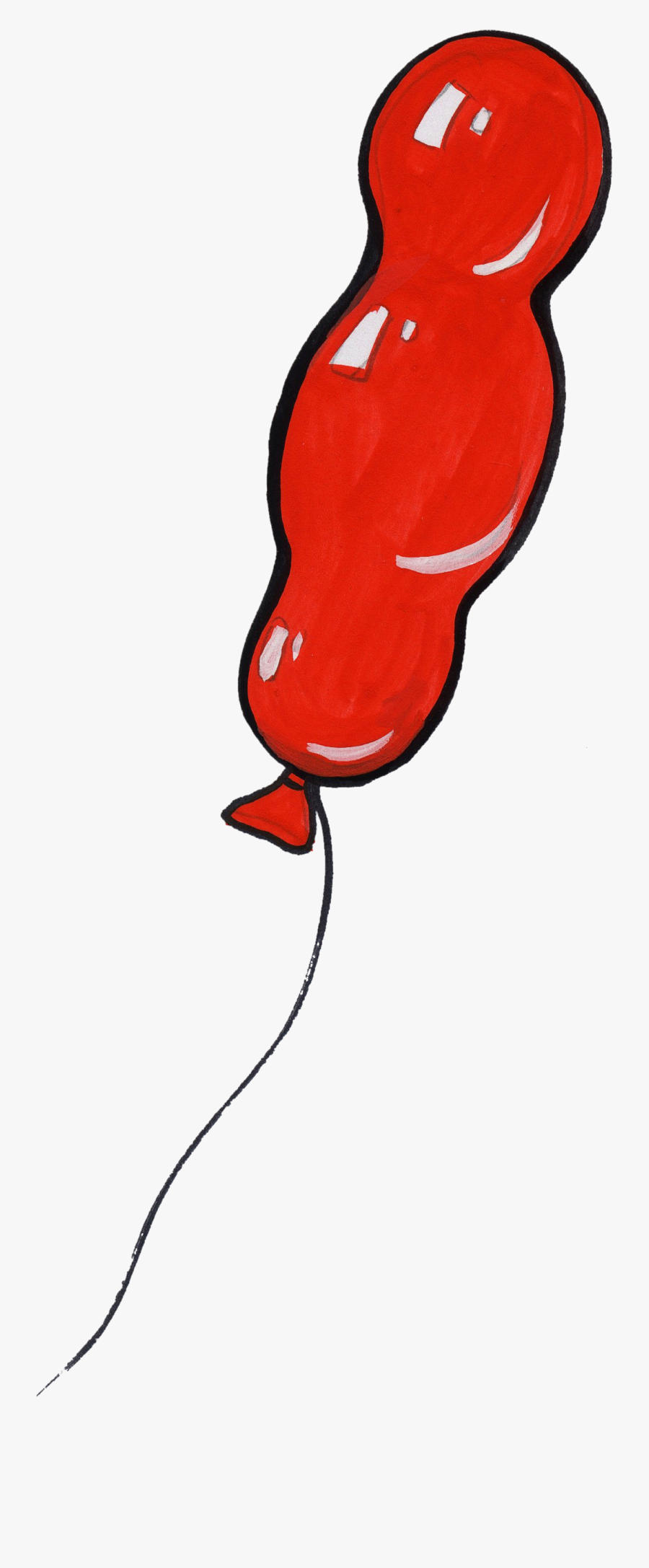 Ballon Rot Luftballo, Transparent Clipart