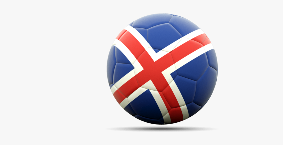 Iceland Flag Football Icon - Football Team Logo Png Iceland, Transparent Clipart