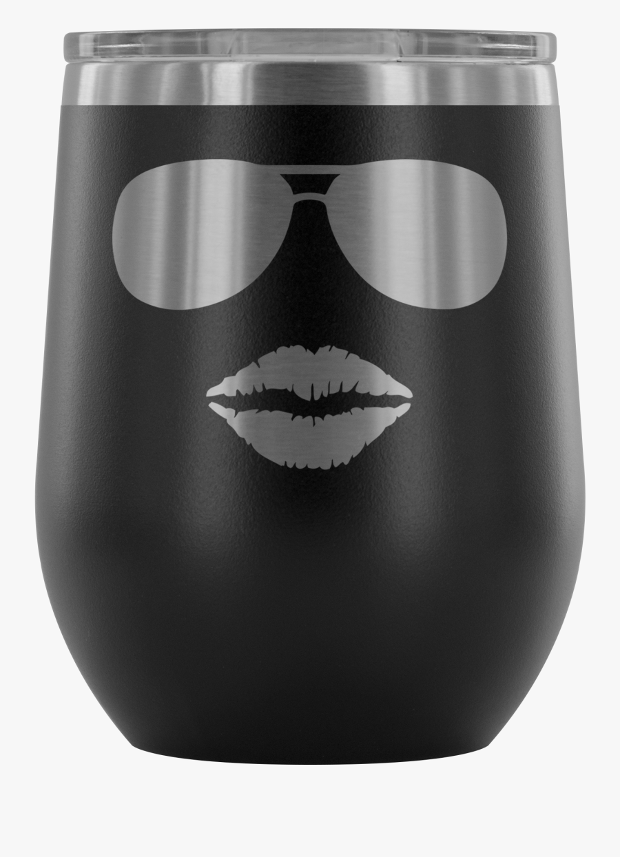 Sunglasses & Lips - Tumbler, Transparent Clipart