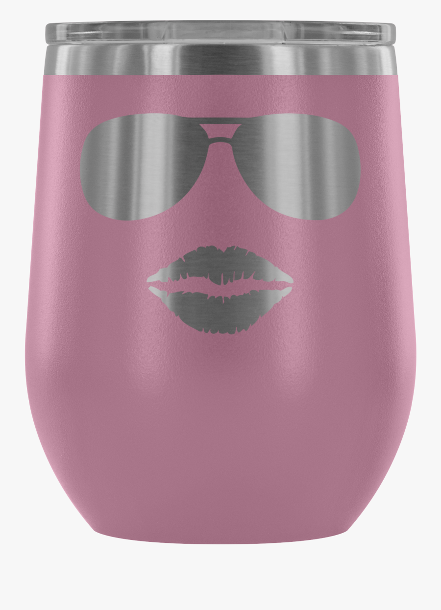 Sunglasses & Lips - Tumbler, Transparent Clipart
