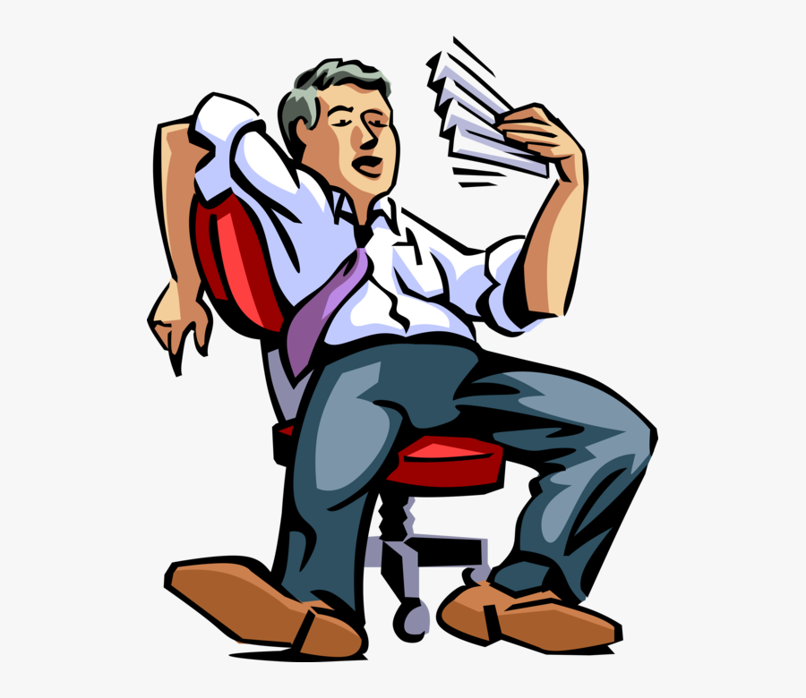 Tired Clipart Tired Office Worker - Erschöpft Clipart, Transparent Clipart