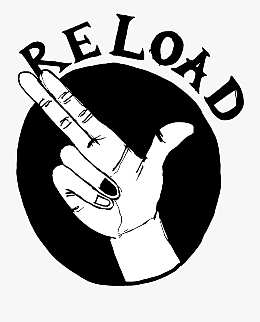 Reload Gun Fingers Tshirt Cool Funny Festival Party - Gun Fingers Png, Transparent Clipart