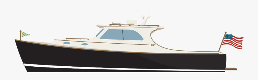 Speed Boat Profile, Transparent Clipart