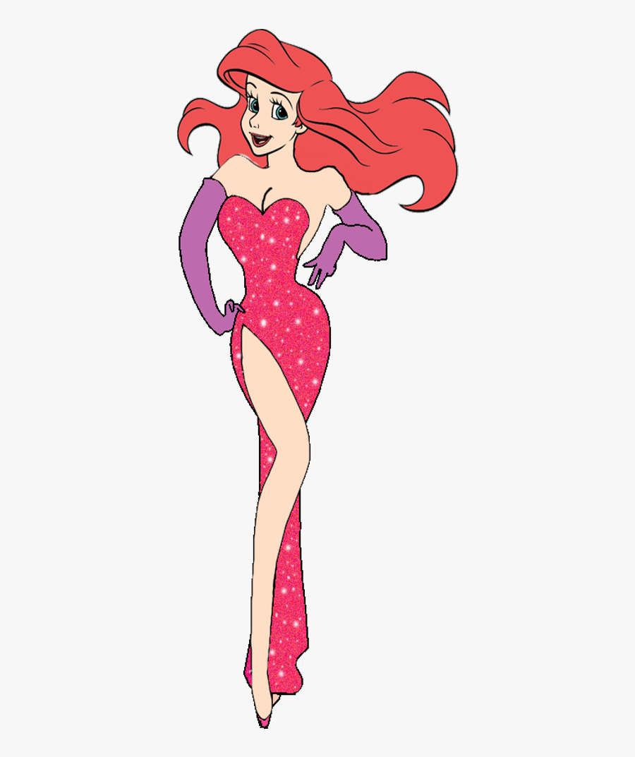 Ariel As Jessica Rabbit - Jessica Rabbit Disney Princess, Transparent Clipart