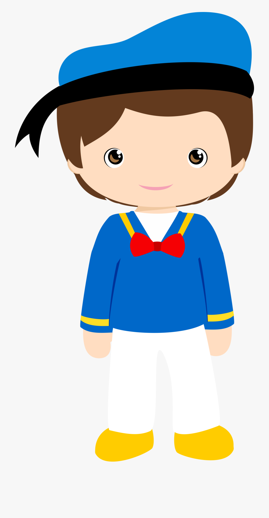 Menino Pato Donald Dajuuh - Muñequitos Niños, Transparent Clipart