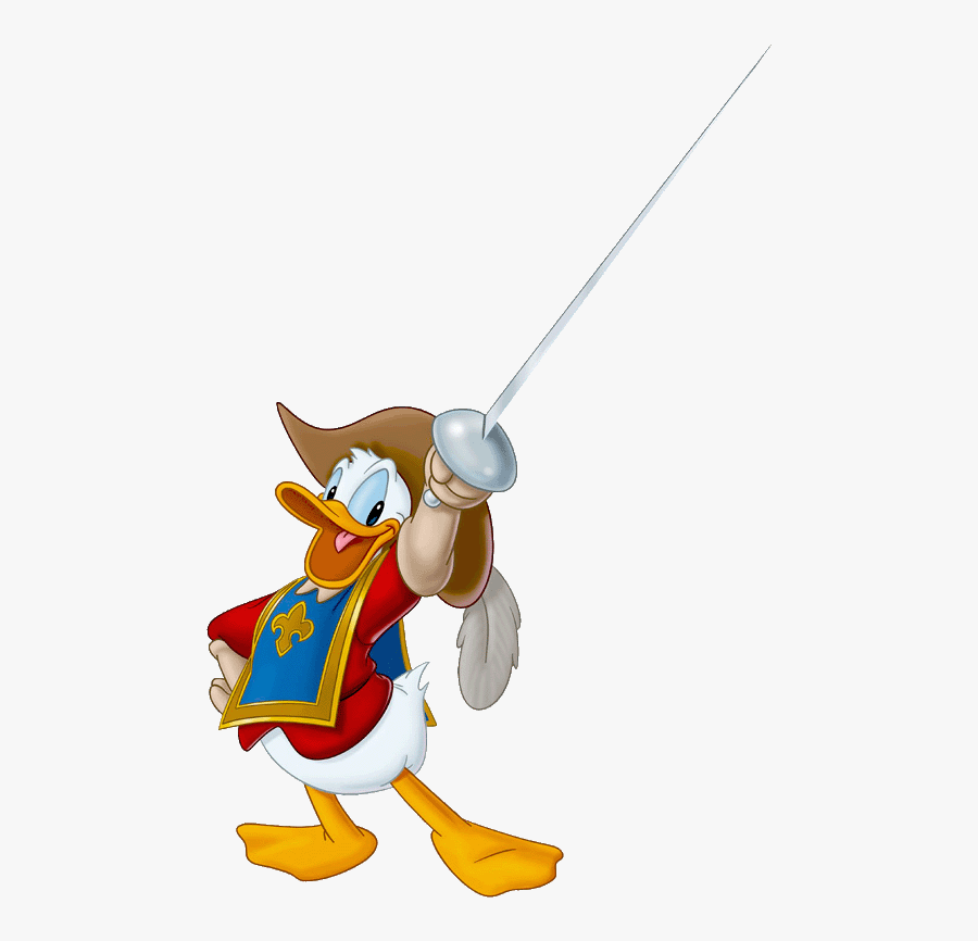 Donald Duck Clipart Donald Duck Clip Art Free Donald - Mickey Donald Goofy The Three Musketeers Donald, Transparent Clipart
