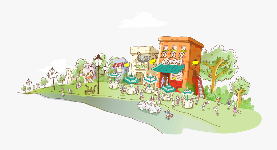 Cafe Stock Illustration Vector Shop Elements - Illustration, Transparent Clipart