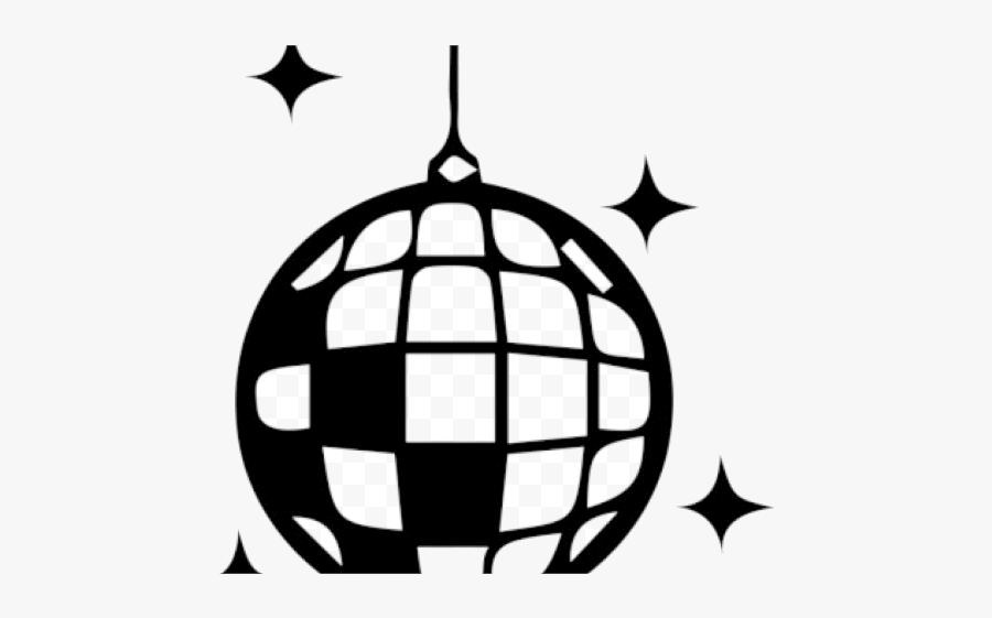 Disco Ball Clipart Black And White Transparent Png - Disco Ball Clipart Black And White, Transparent Clipart