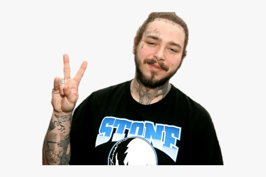 Post Malone Peace Sign - Post Malone Die For Me, Transparent Clipart